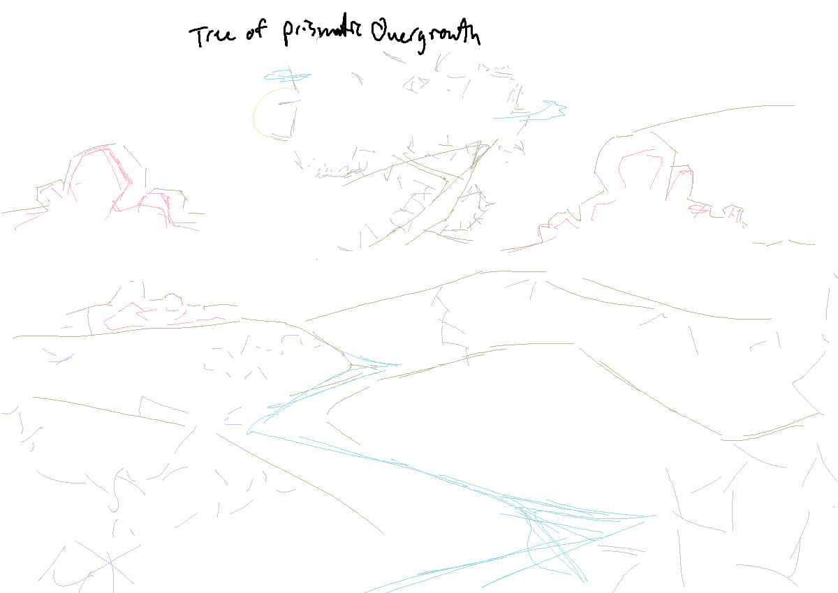 Tree of Prismatic Overgrowth Sketch